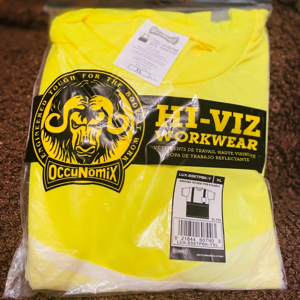 OccuNomix Hi-Viz Workwear Shirt - Yellow
